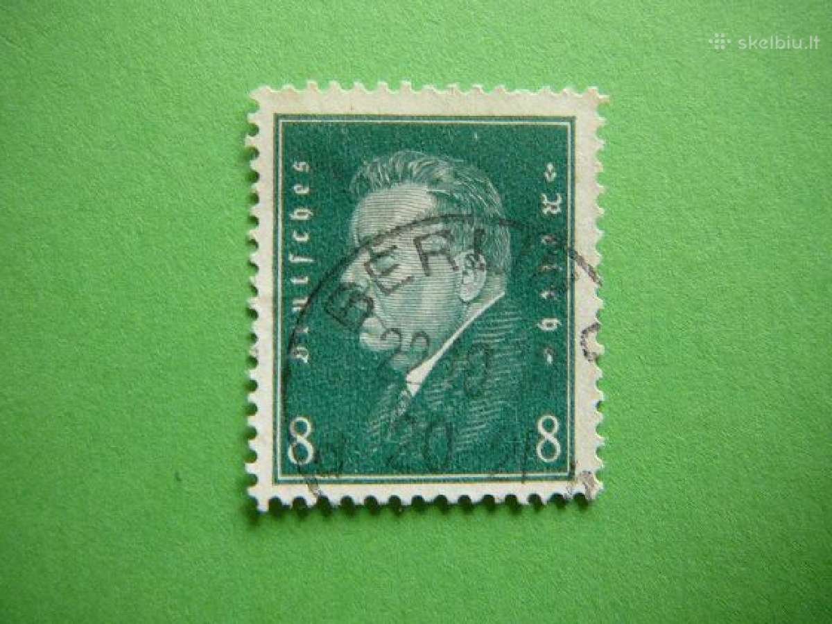 Reichsprezidentas Vokietija 1928 8pf. vkt412a