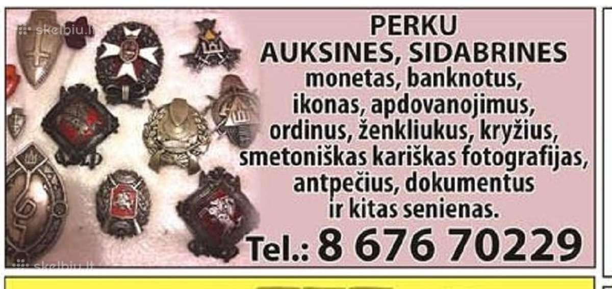 Perku senas monetas ir ordinus,medalius - nuotraukos Nr. 2