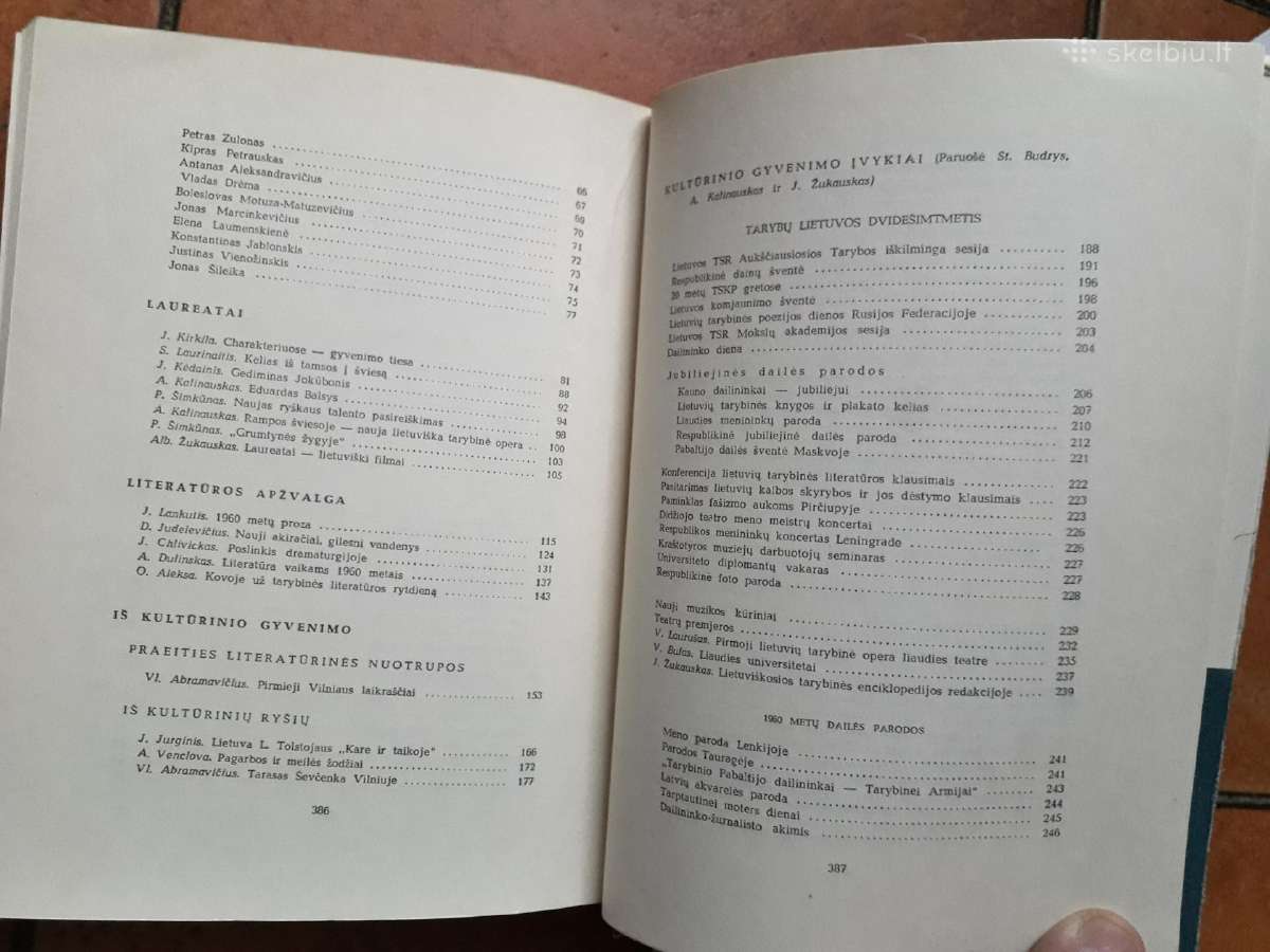 "Literatūros ir meno metraštis" 1961 metai - nuotraukos Nr. 12