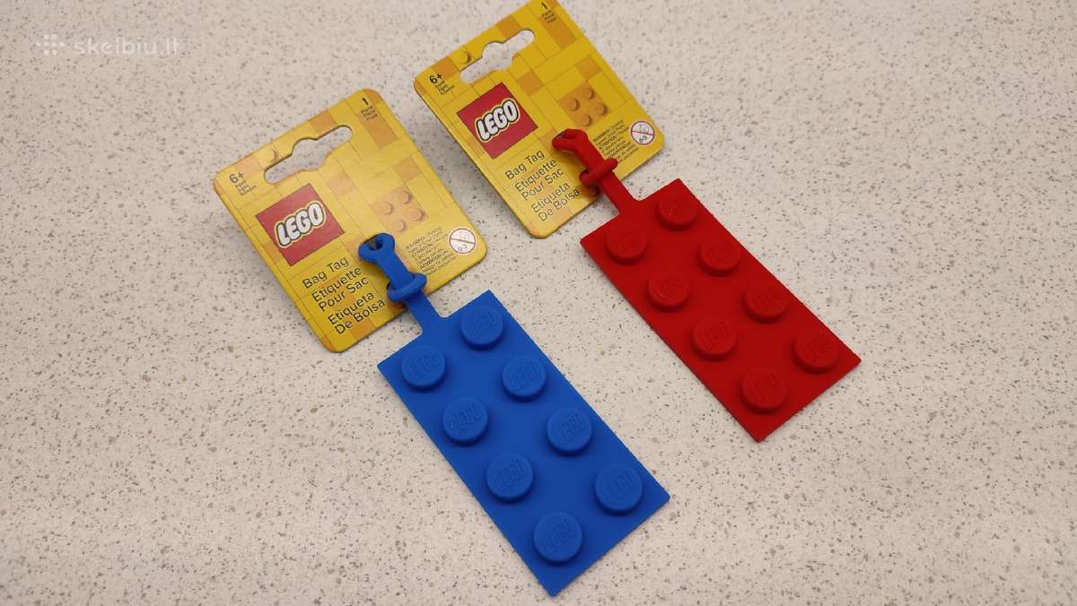 Lego Bag Tag Etiketė Pakabukas mėlynas - nuotraukos Nr. 3