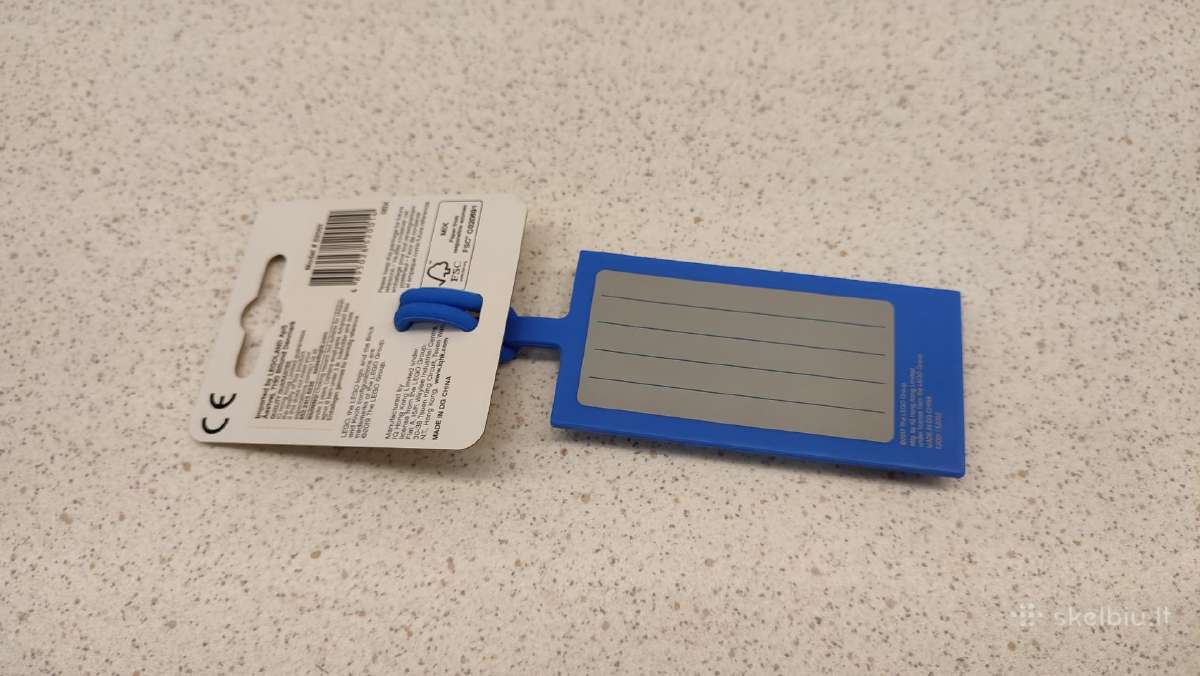 Lego Bag Tag Etiketė Pakabukas mėlynas - nuotraukos Nr. 2
