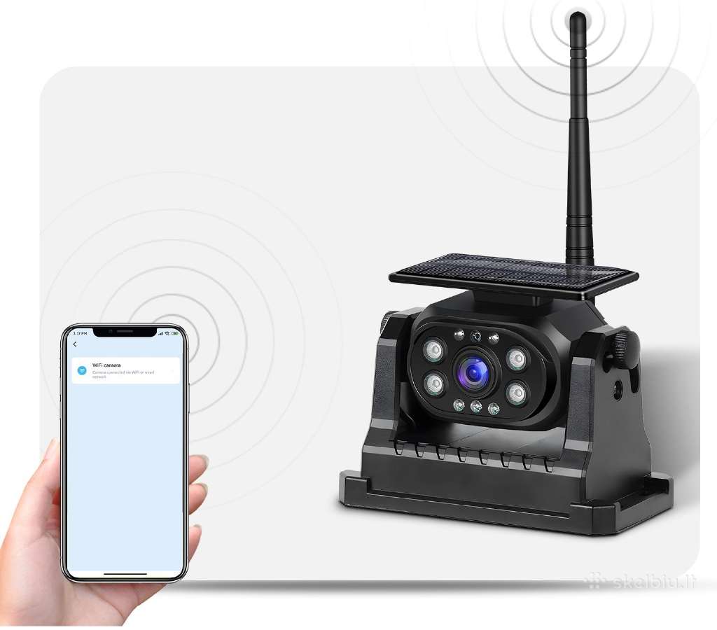 Magnetinė WiFi galinio vaizdo kamera (įkraunama) - nuotraukos Nr. 3