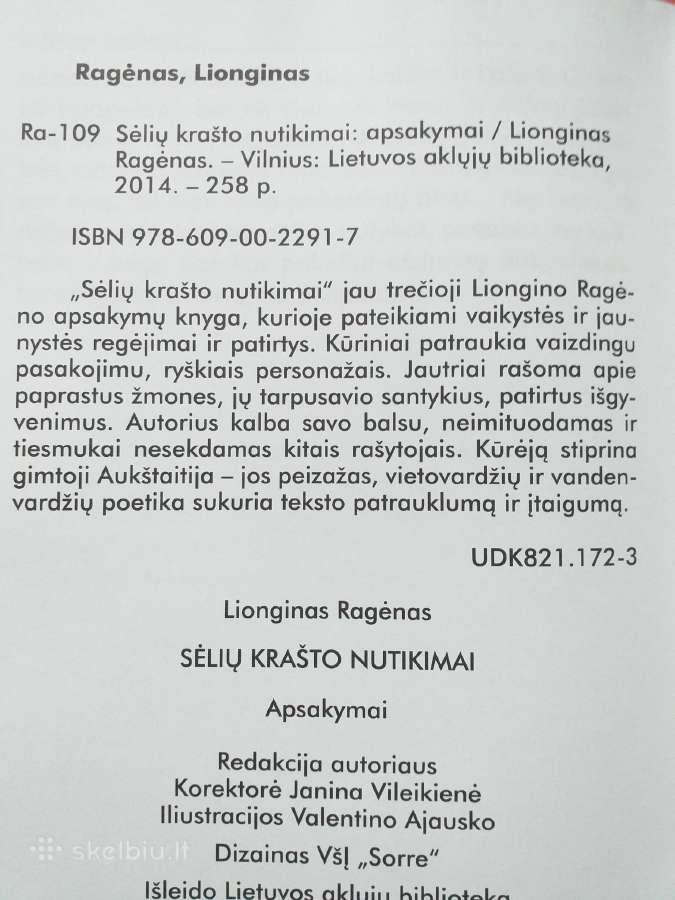 Lionginas Ragėnas. Sėlių krašto nutikimai - nuotraukos Nr. 3