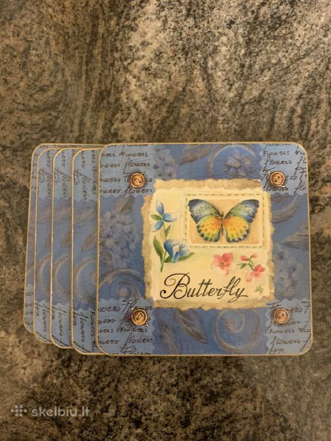 Kamštiniai padėkliukai, Butterfly - nuotraukos Nr. 3