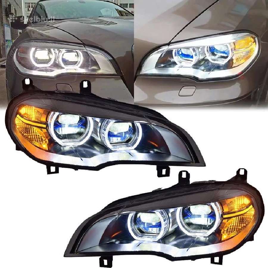 Modifikuoti Bmw X5 E70 priekiniai žibintai