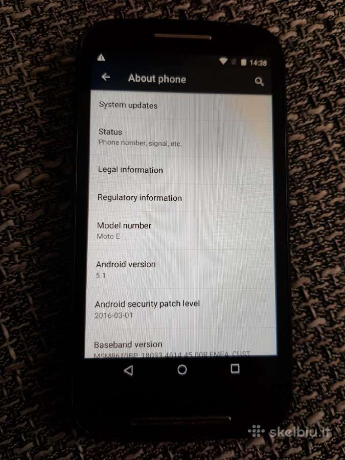 Motorola Moto E Mini Android telephonas - nuotraukos Nr. 3