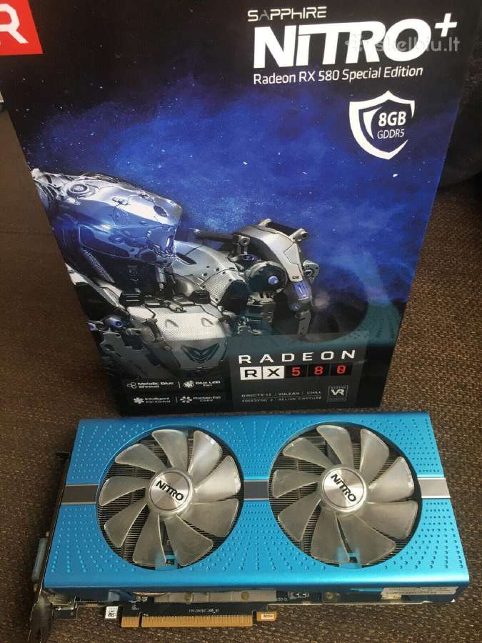 Saphire Rx 580 Nitro+ 8 GB