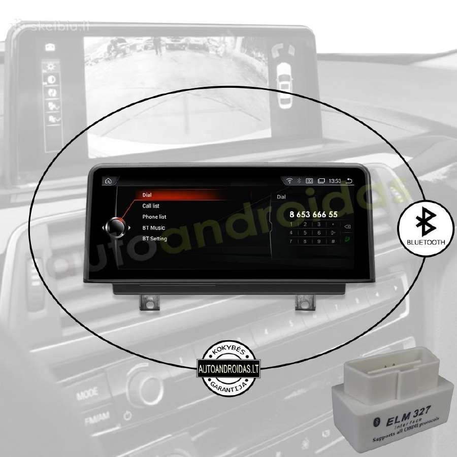 Bmw 1 F20 F21 2 F23 2011-17 Android multimedia - nuotraukos Nr. 5