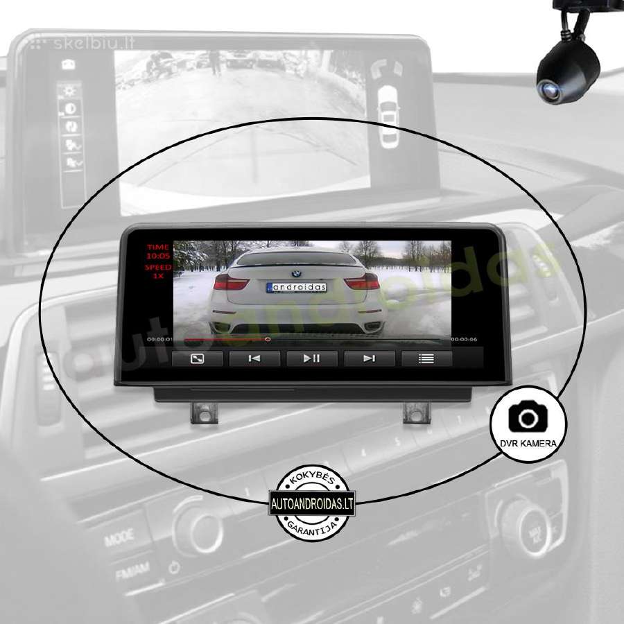 Bmw 1 F20 F21 2 F23 2011-17 Android multimedia - nuotraukos Nr. 8