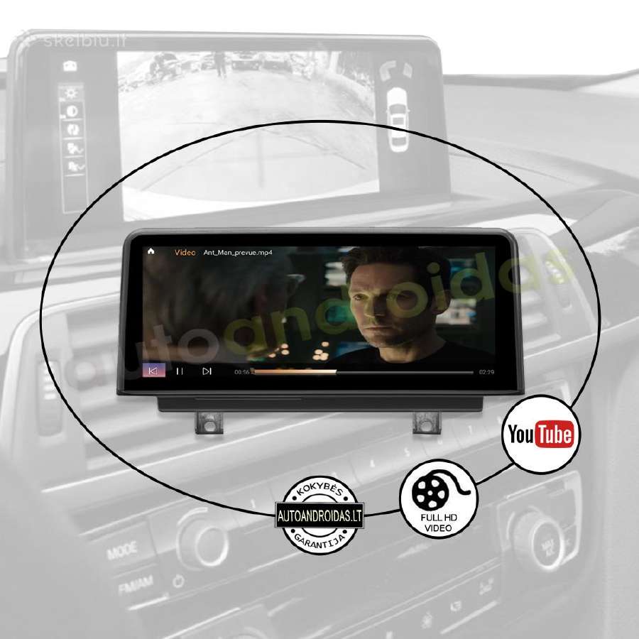 Bmw 1 F20 F21 2 F23 2011-17 Android multimedia - nuotraukos Nr. 9