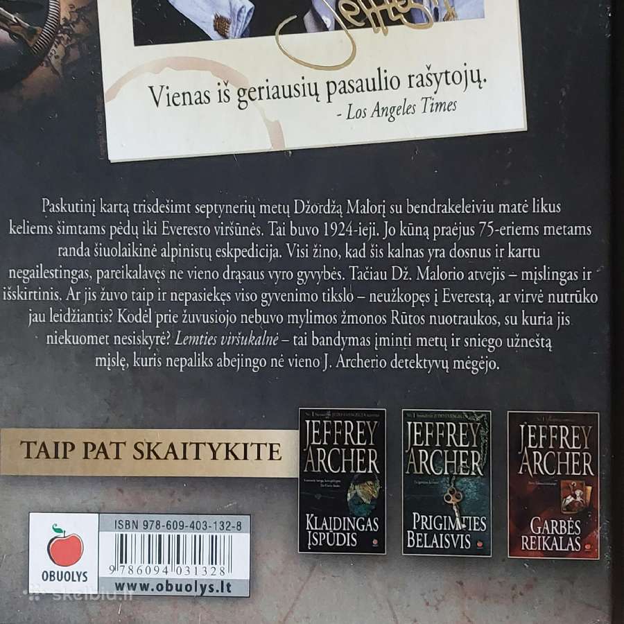 Jeffrey Archer - " Lemties viršukalnė " - nuotraukos Nr. 7