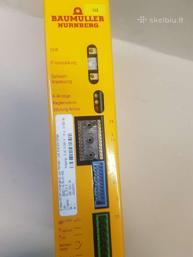 Baumuller variklis, pavara - nuotraukos Nr. 4