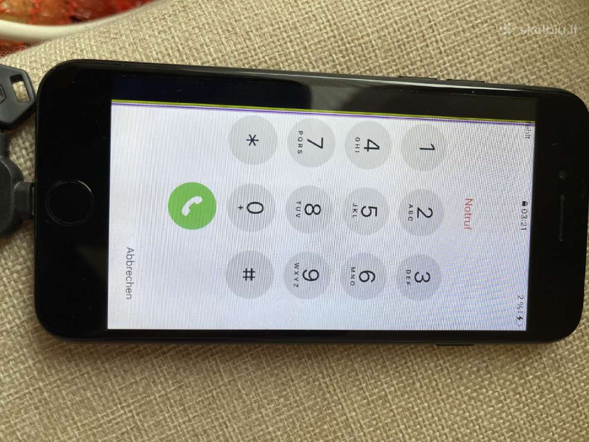 Dalimis iPhone 7, juodas