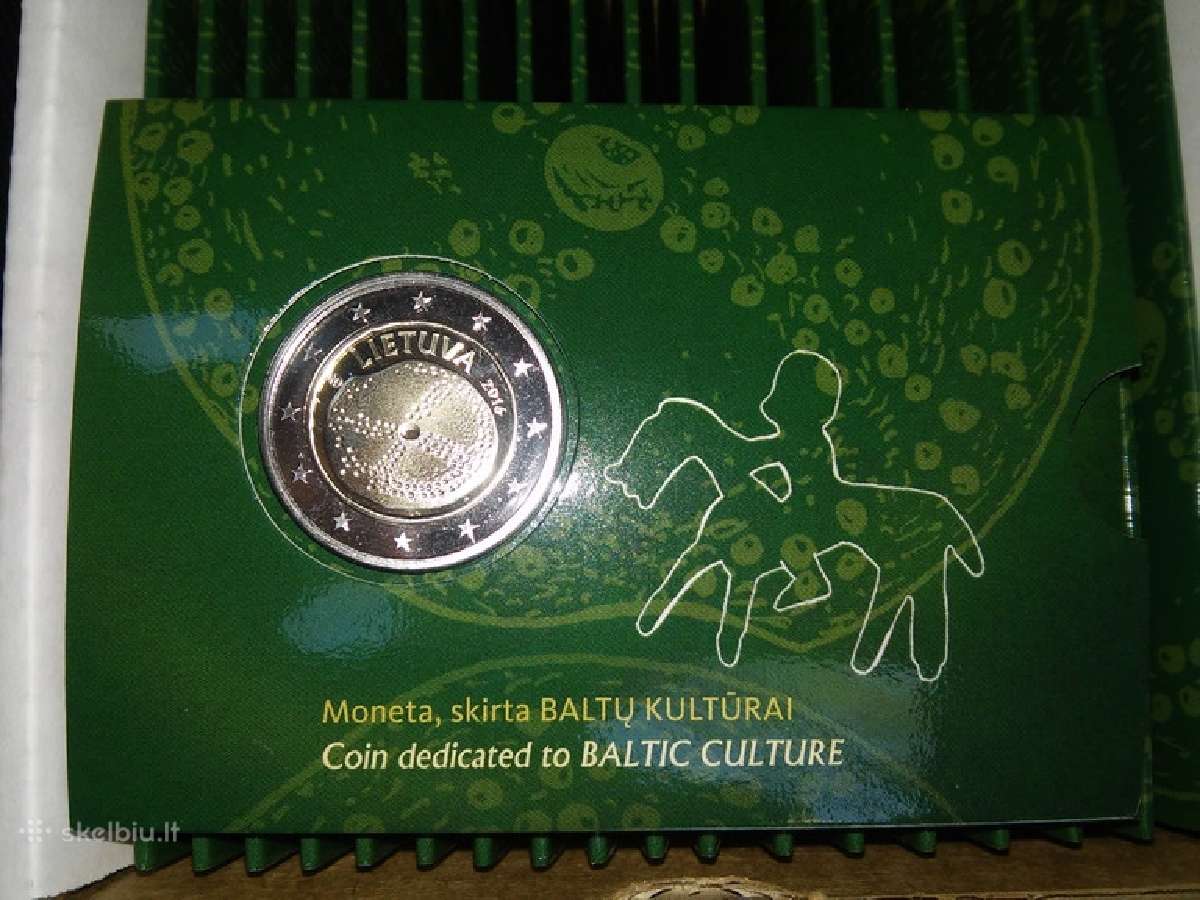 2 eur- Lietuvių kalbai, Es vėliava, baltų kultūrai - nuotraukos Nr. 2