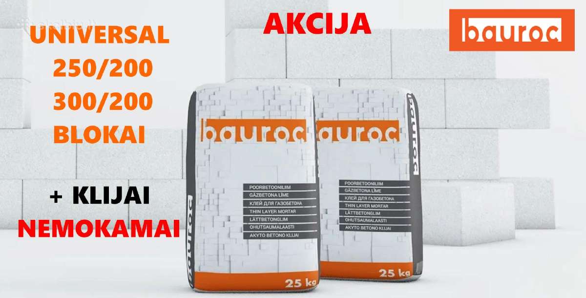 Bauroc akyto betono blokai
