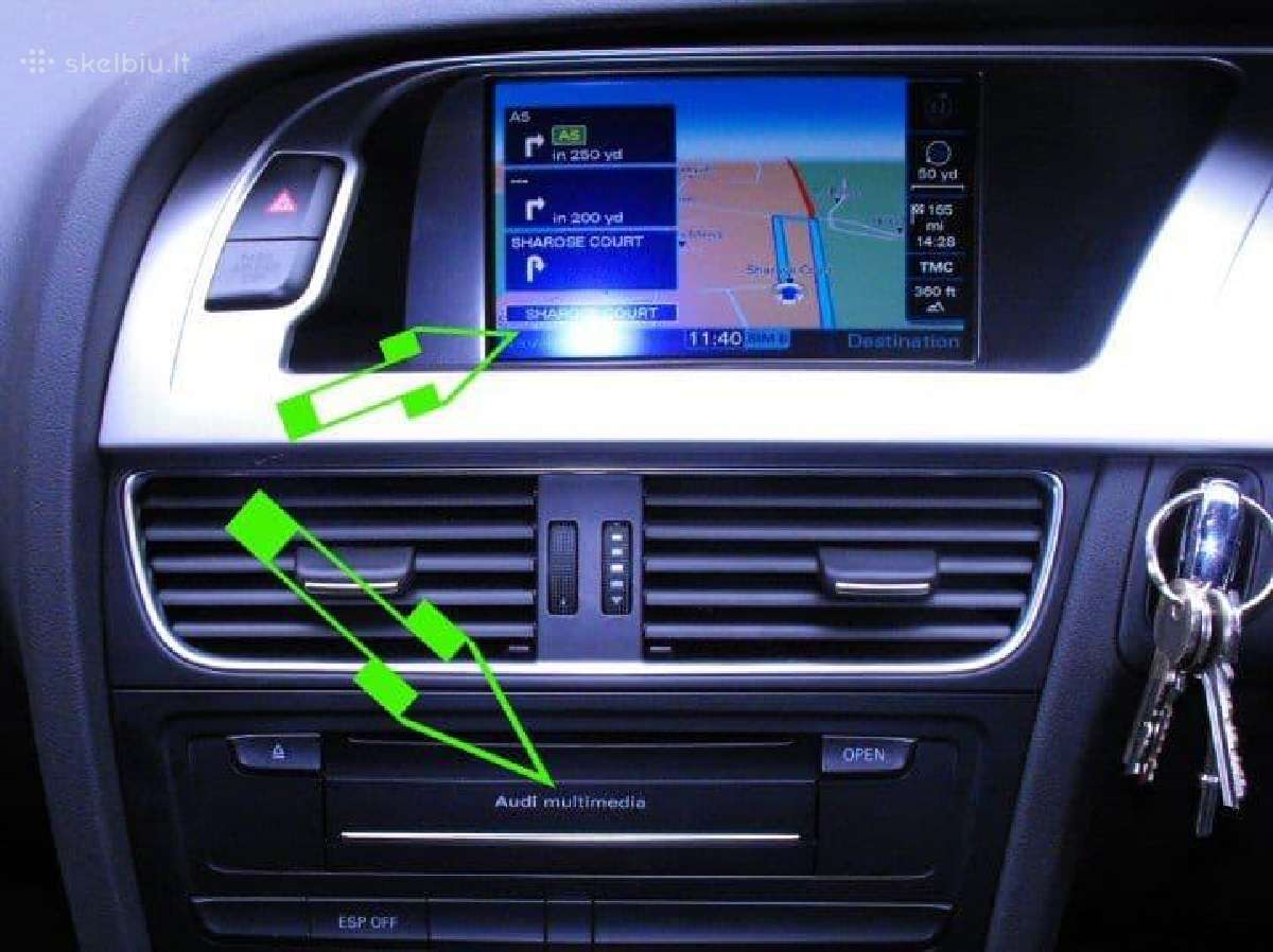 Audi A4,a5,a6,q5,q7,s5 Mmi 3g Bt įdiegimas muzikai - nuotraukos Nr. 8