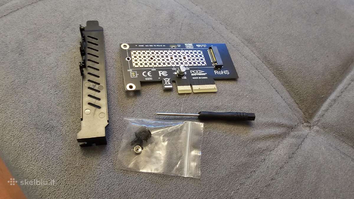 Pcie to SSD M.2 Nvme adapter ir Pcie x4 x8 x16 - nuotraukos Nr. 2