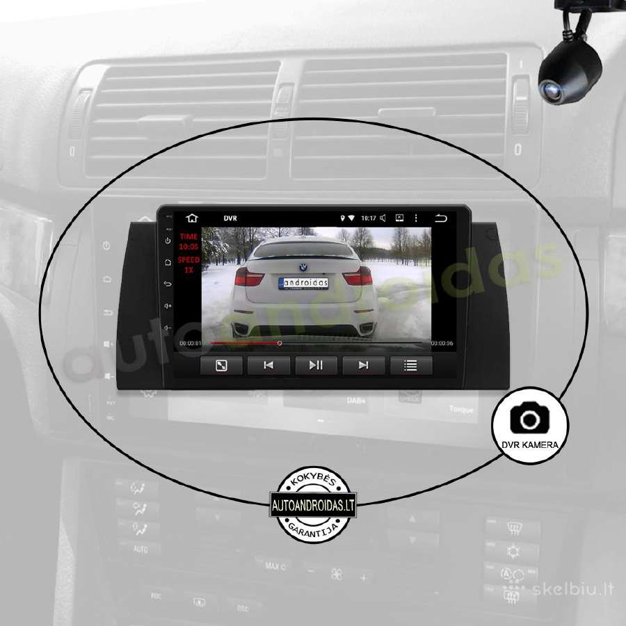 Bmw 5 E39 Bmw X5 E53 1995-07 Android multimedia - nuotraukos Nr. 8
