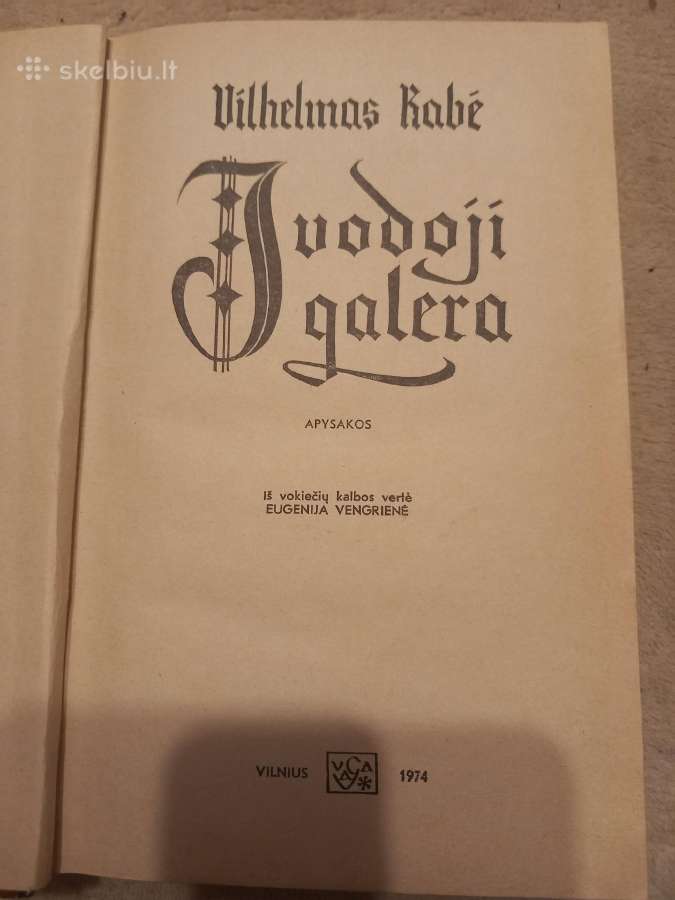 Vilhelmo Rabė, apysakų knyga. - nuotraukos Nr. 2