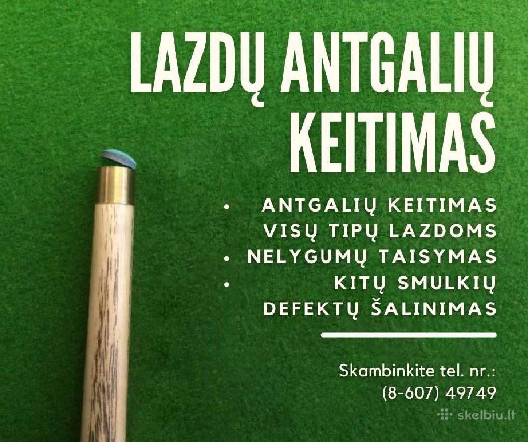 Biliardo lazdų remontas - nuotraukos Nr. 22
