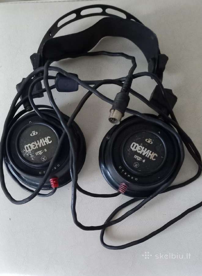 Tarybinių laikų stereo ausinės
