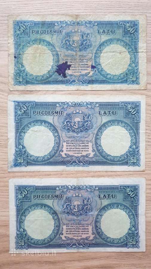 1934 metų Latvija 50 latų - nuotraukos Nr. 2