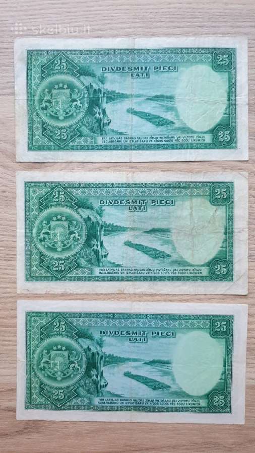 Latvijos banknotai Latai - nuotraukos Nr. 4