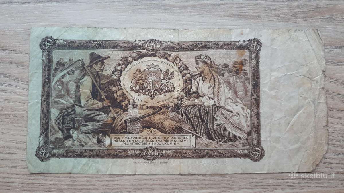 Latvijos banknotai Latai - nuotraukos Nr. 9