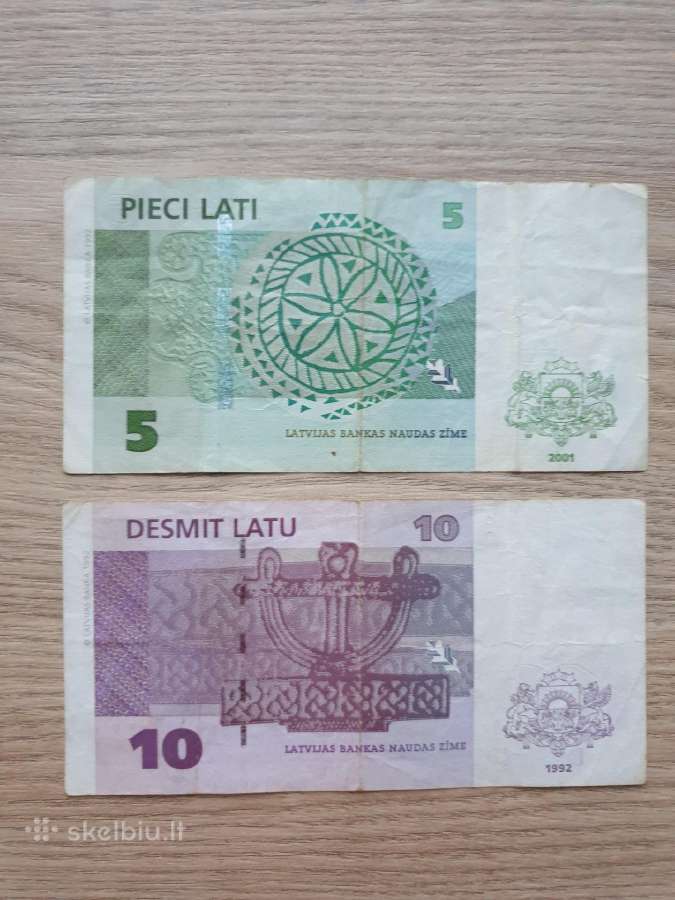 Latvijos banknotai Latai - nuotraukos Nr. 7