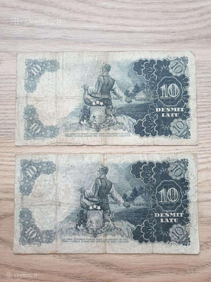 Latvijos banknotai Latai - nuotraukos Nr. 5