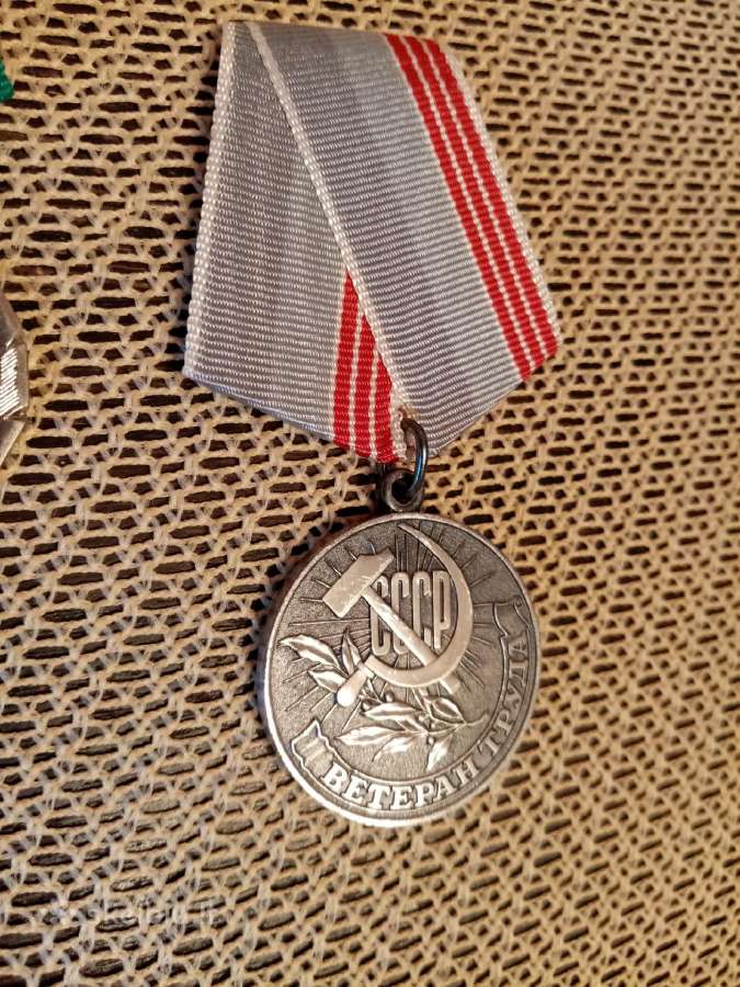 CcccCCCP medalis ir medaliukas Vlksm Komjaunimo Or - nuotraukos Nr. 3