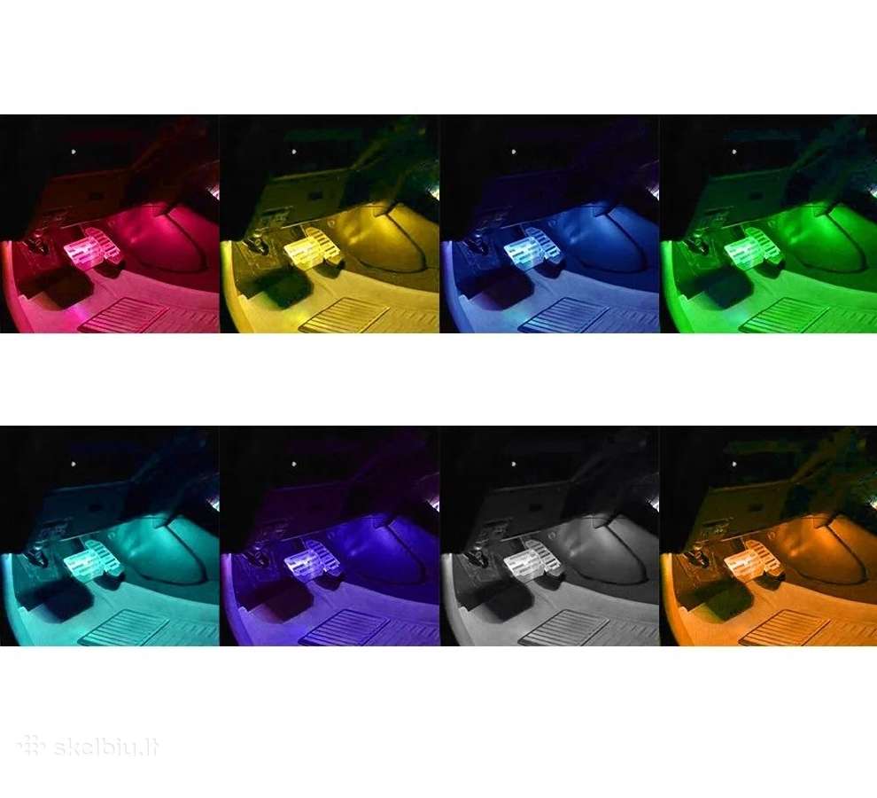 Automobilio LED Rgb Apšvietimas - nuotraukos Nr. 2