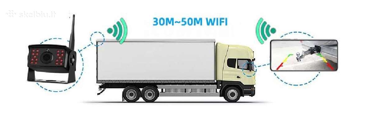 WiFi galinio vaizdo kamera sunkvežimiui, autobusui - nuotraukos Nr. 2