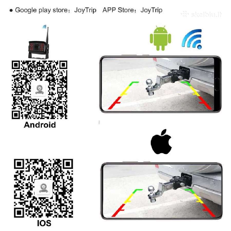 WiFi galinio vaizdo kamera sunkvežimiui, autobusui - nuotraukos Nr. 4