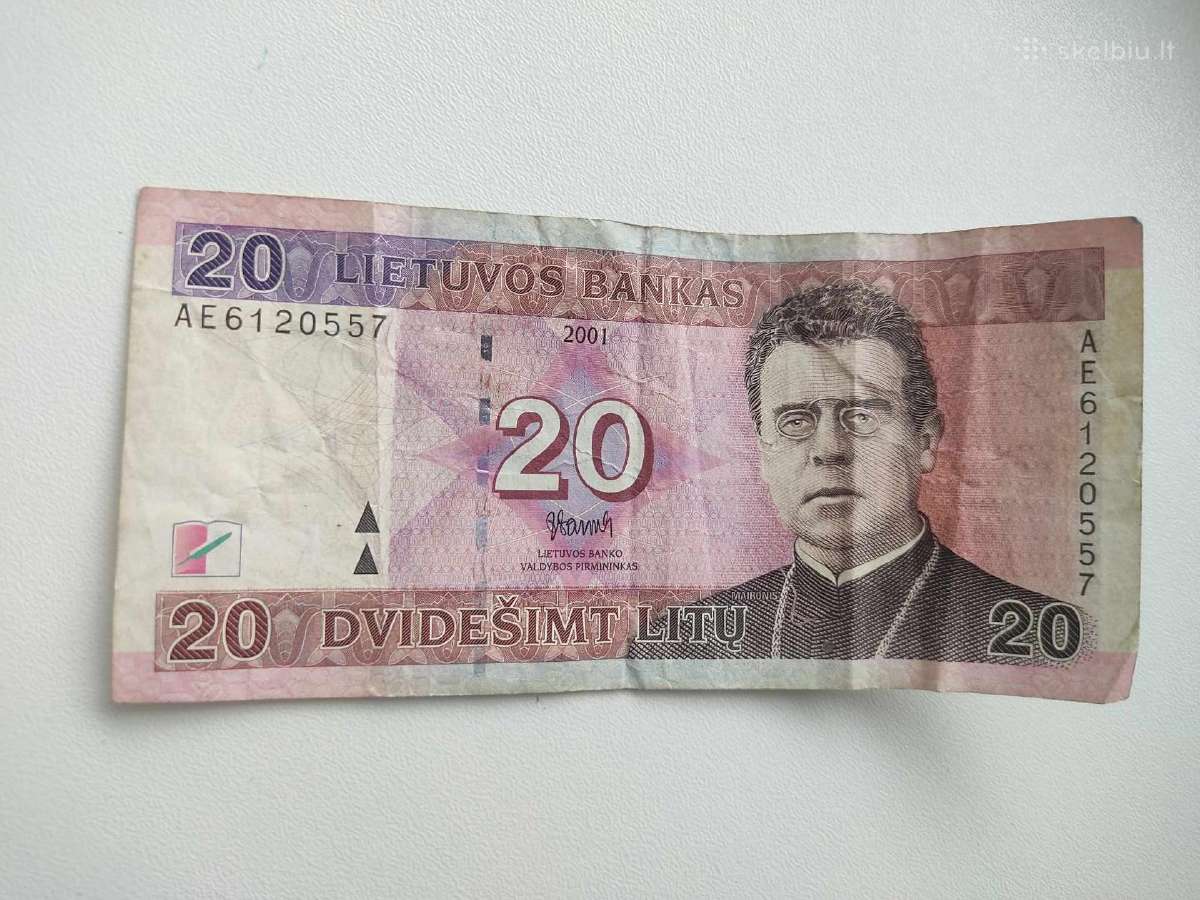 20 litų 2001 metų - nuotraukos Nr. 2