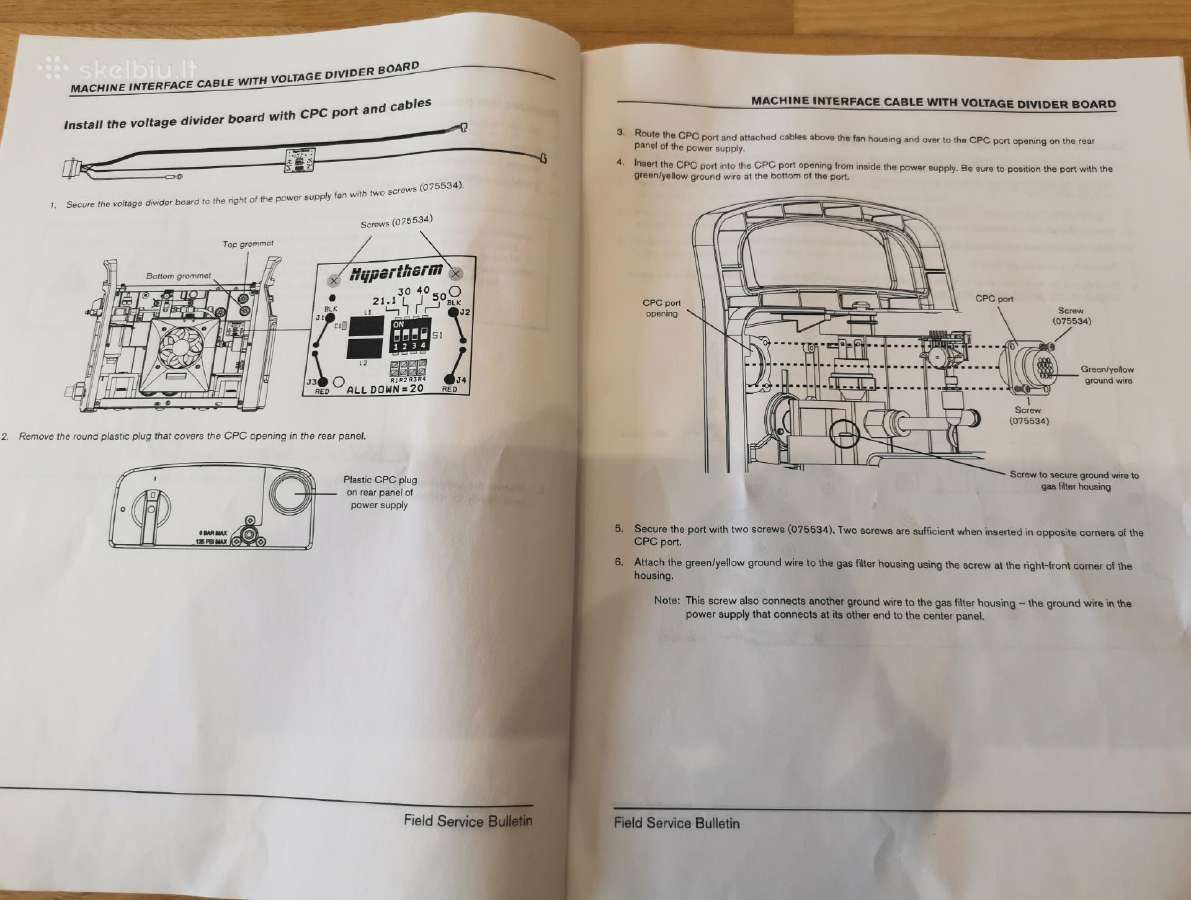 Hypertherm Powermax rankena 125a. Valdymo plokštė - nuotraukos Nr. 10