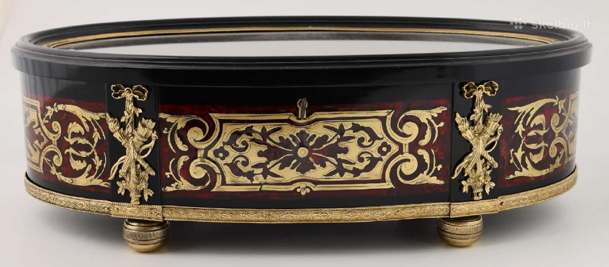 Antikvarinė didelė "Charle Boulle" stiliaus dėžutė - nuotraukos Nr. 2