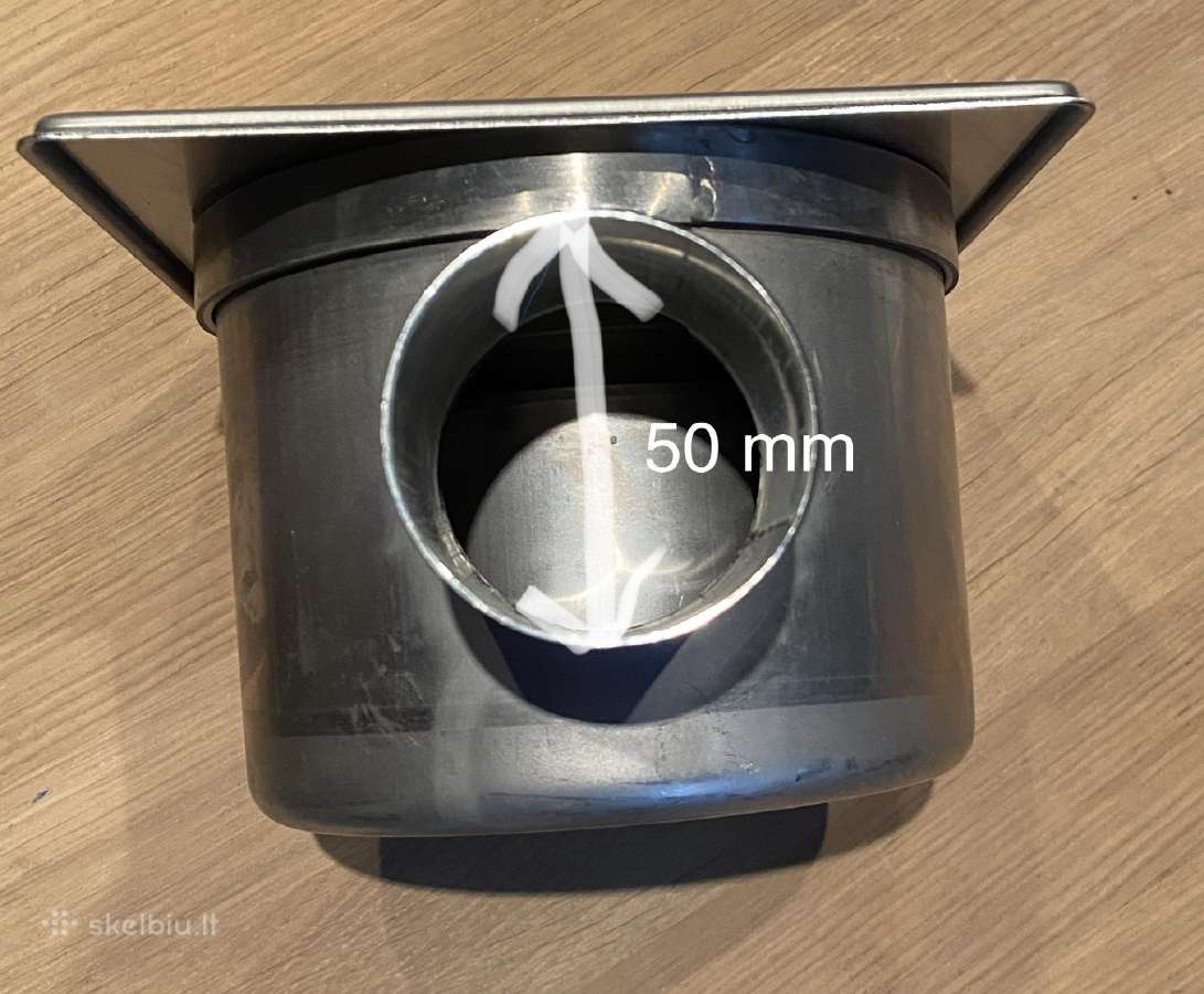 Nerūdijančio plieno trapas 50mm išėjimo skersmuo - nuotraukos Nr. 2