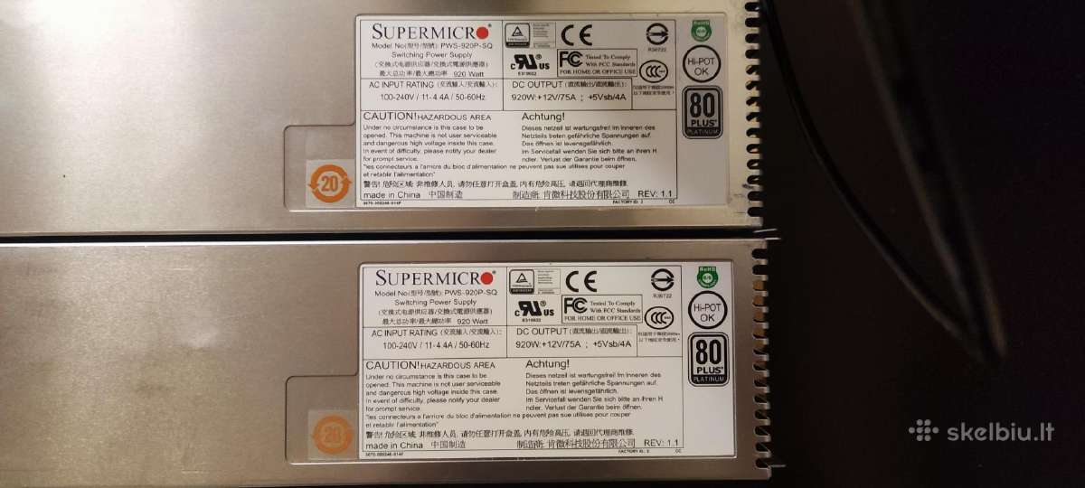 Supermicro Server Psu - nuotraukos Nr. 3