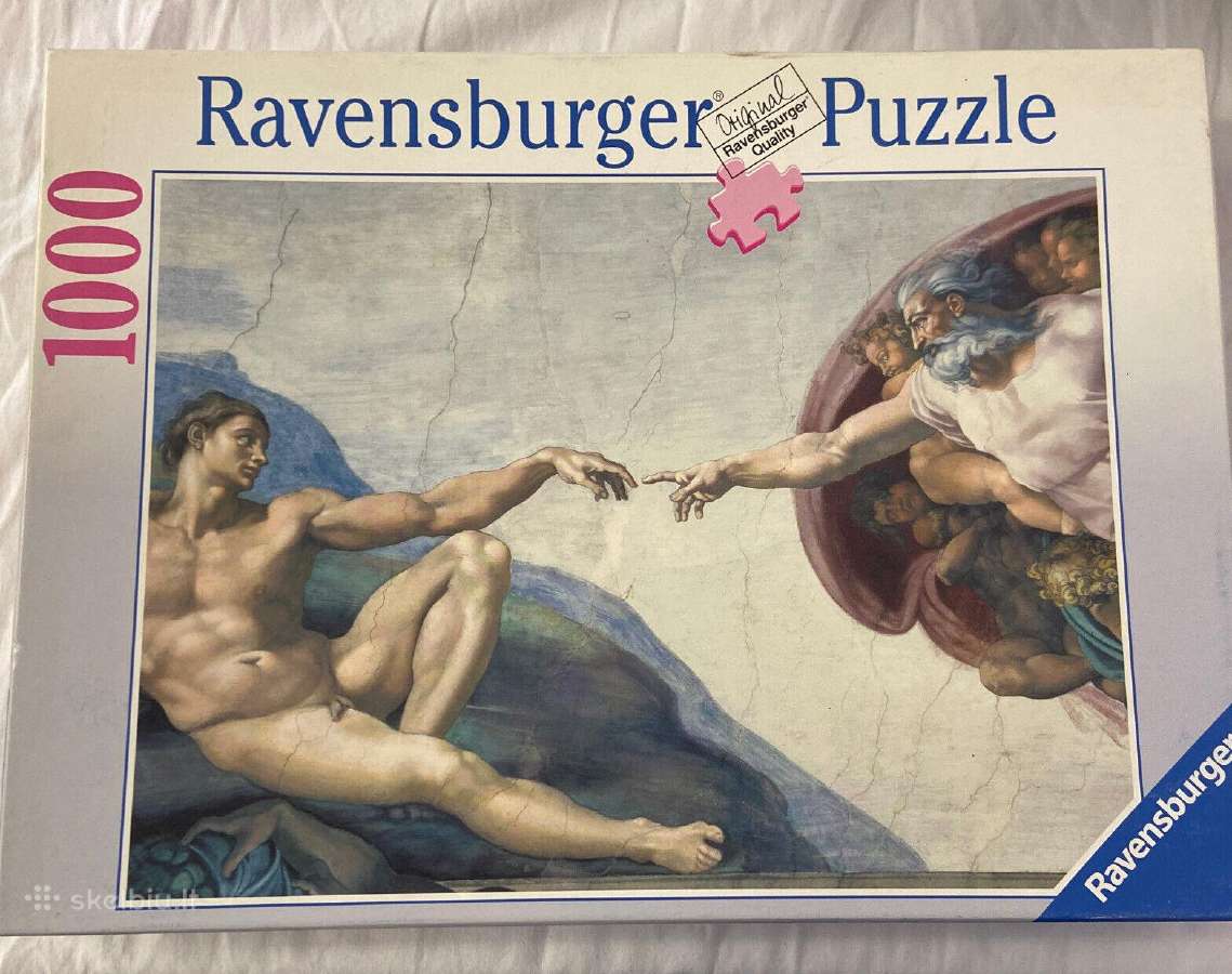 Ravensburger dėlionė 1000 Mikelandželo Adomo