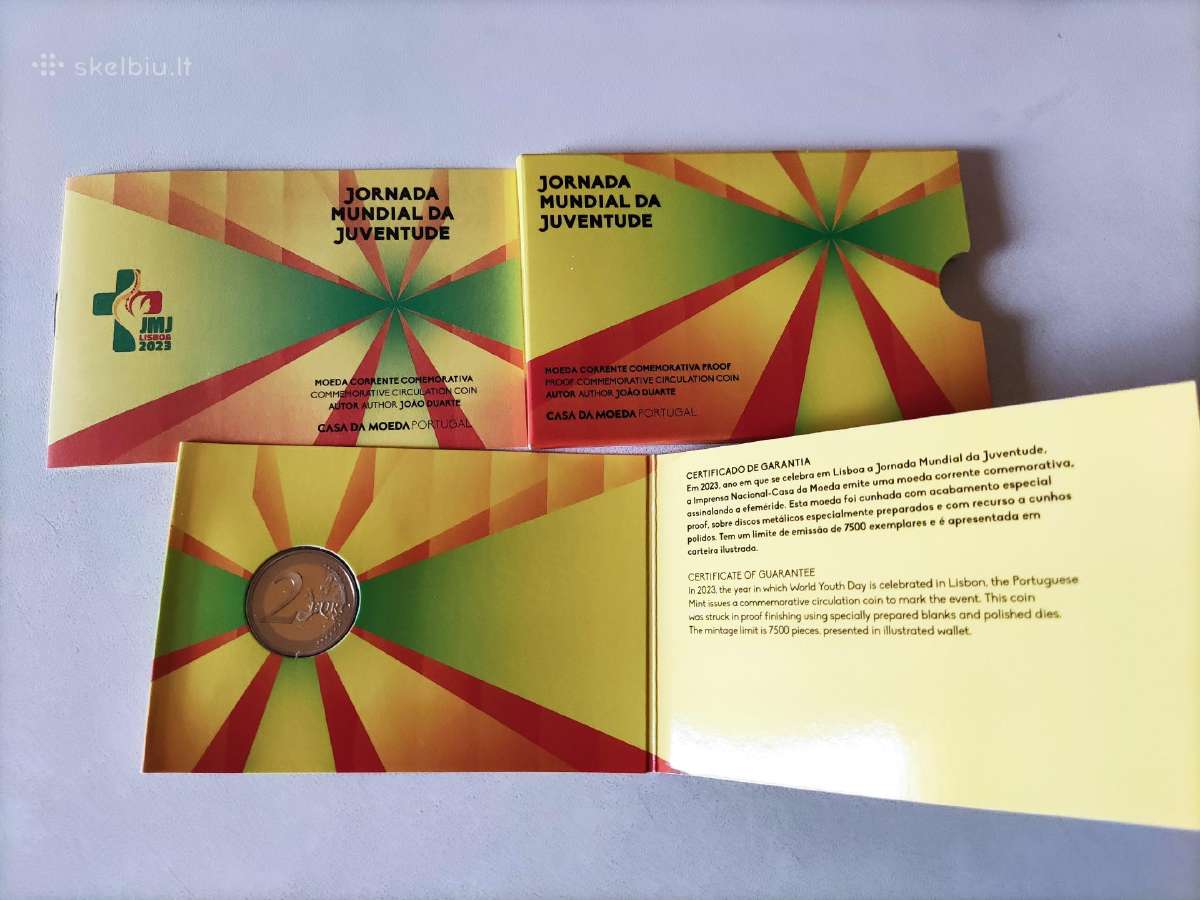 2023 Portugalija 2€ Jaunimo Diena Proof - nuotraukos Nr. 2