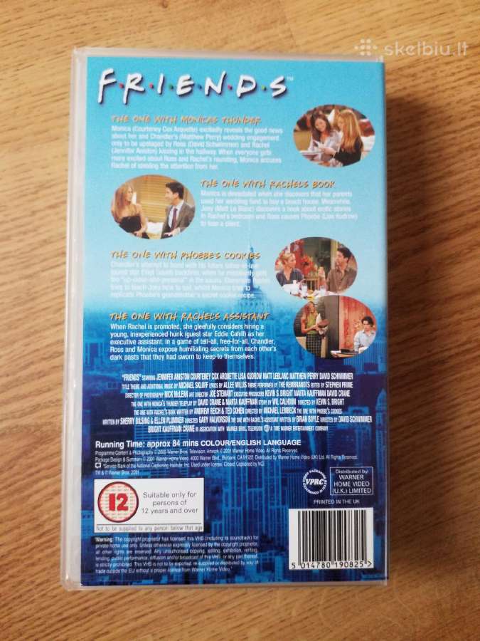 Vhs video kasetes - serialas Draugai Friends - nuotraukos Nr. 2
