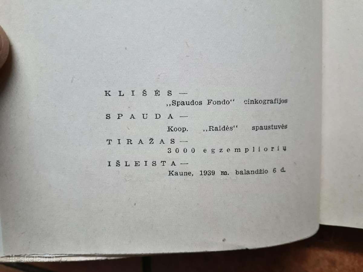 AL. Kučinskas "Vagneris" 1939 metai - nuotraukos Nr. 2