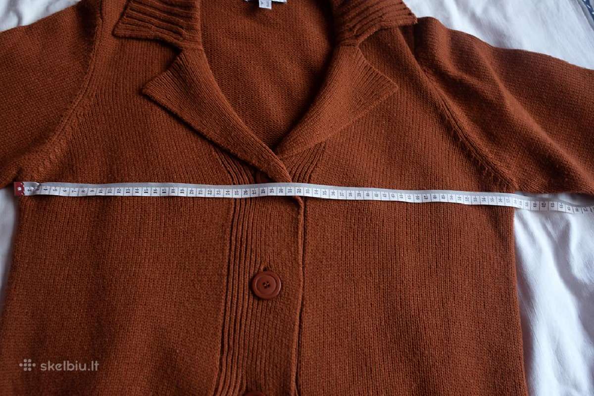 Nuostabus megztas rudas kardiganas Xxxl / 46 / 18 - nuotraukos Nr. 6