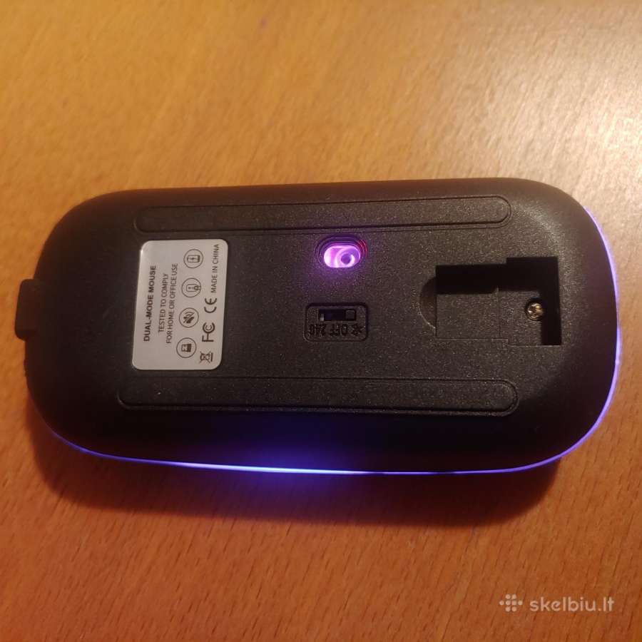 Belaidė tyli pelytė , 2,4G Usb + 5.2 Bluetooth - nuotraukos Nr. 3