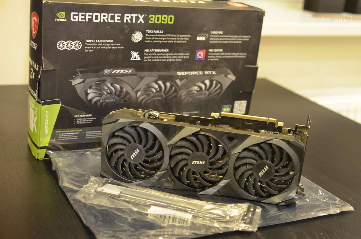 Msi Geforce Rtx 3090 Ventus 3x 24g Oc - Skelbiu.lt