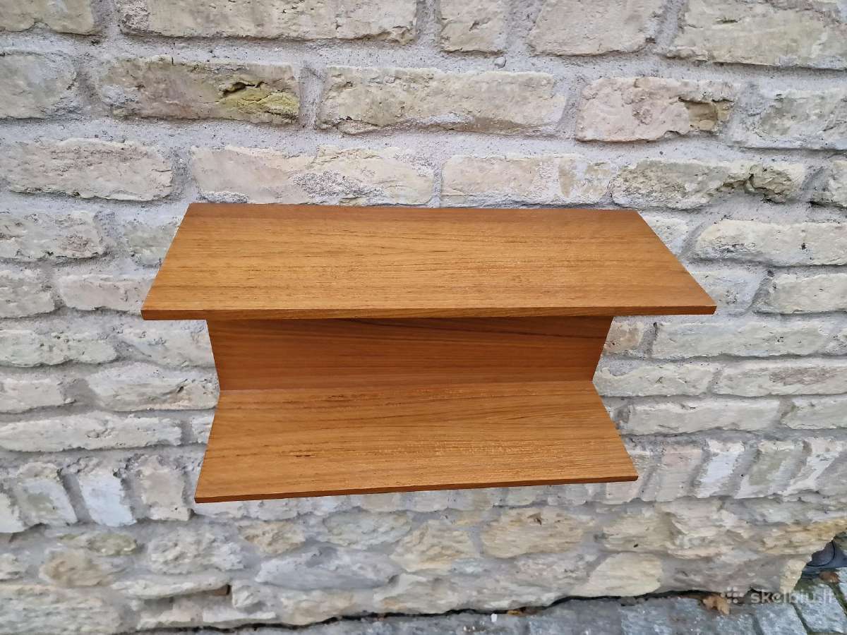 Vintažinė mid century autorinė tikmedžio kabykla - nuotraukos Nr. 8