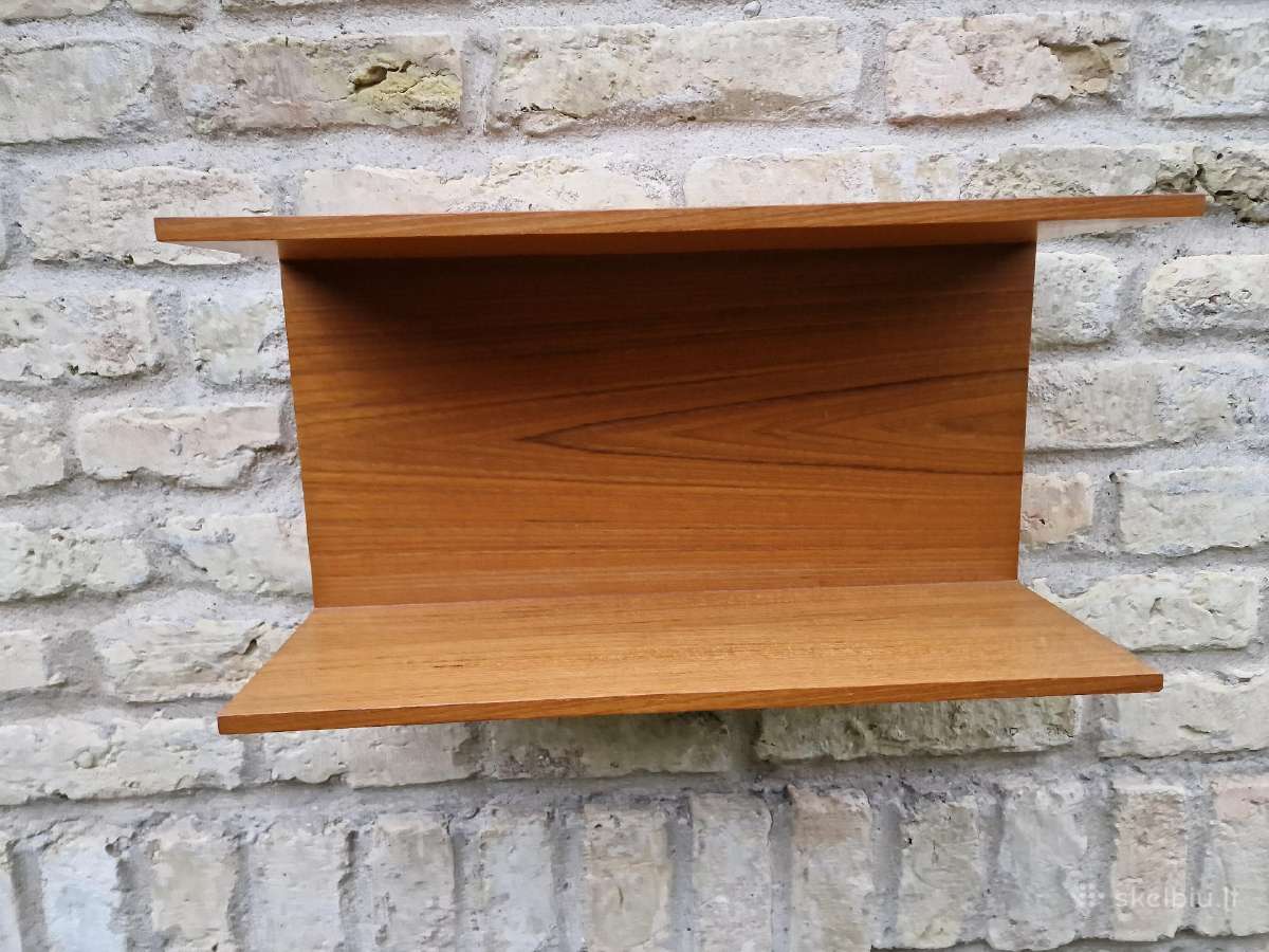 Vintažinė mid century autorinė tikmedžio kabykla - nuotraukos Nr. 9