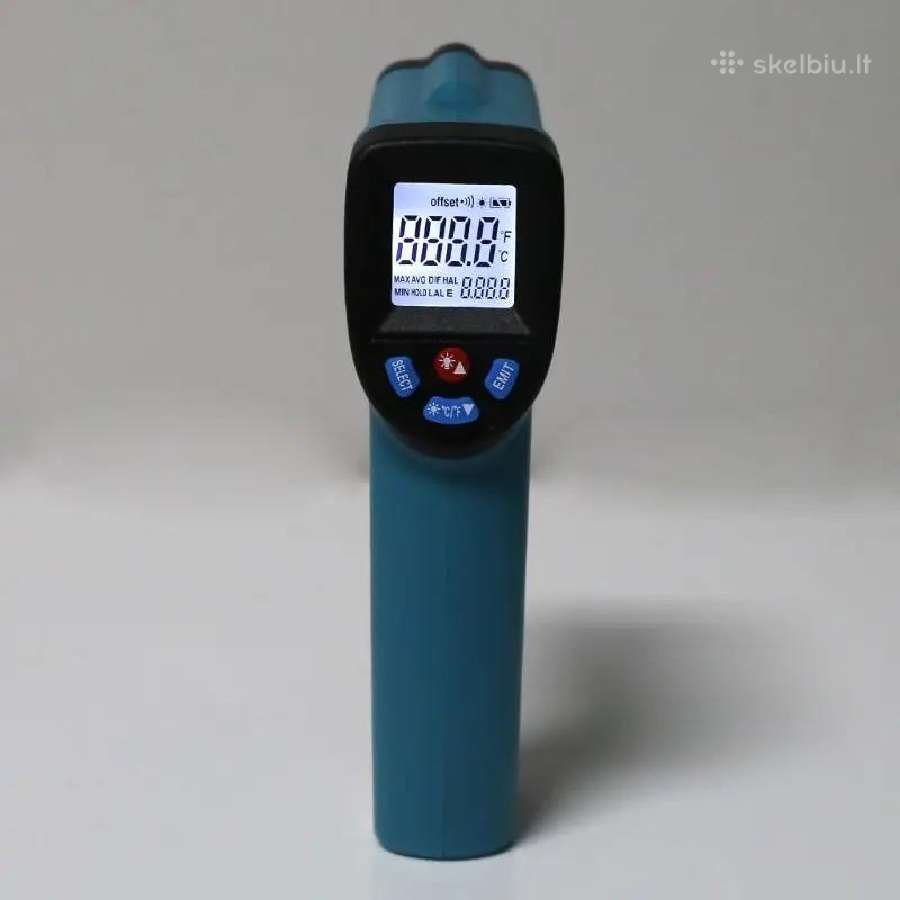 Lazerinis bekontaktis termometras -50 ~ +550c - nuotraukos Nr. 5