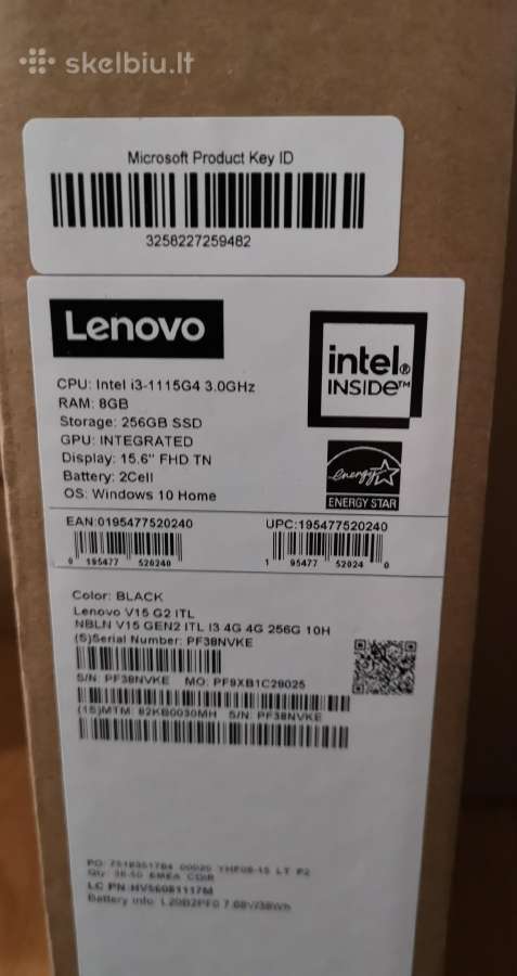 Naujas Lenovo V15 kompiuteris - nuotraukos Nr. 2